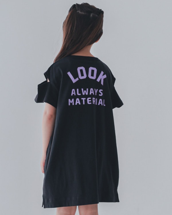 【26PS】PEACE肩あきワンピース / ブラック