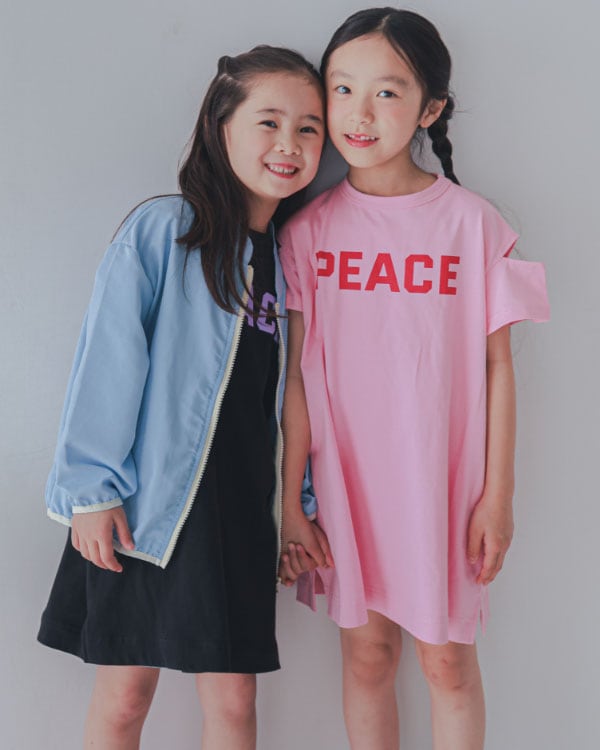 【26PS】PEACE肩あきワンピース / ブラック