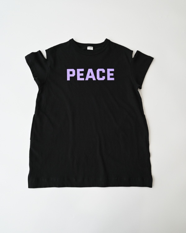 【26PS】PEACE肩あきワンピース / ブラック