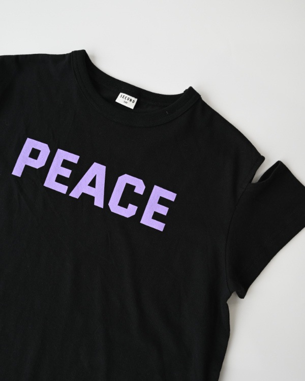 【26PS】PEACE肩あきワンピース / ブラック