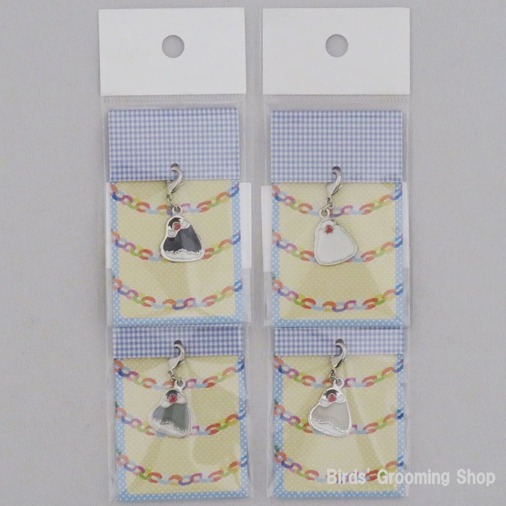 【新】STICKY ZOO★パピークロワッサンチャーム ファン付き hanisupi】チャーム《大福文鳥》|Bird's Grooming Shop