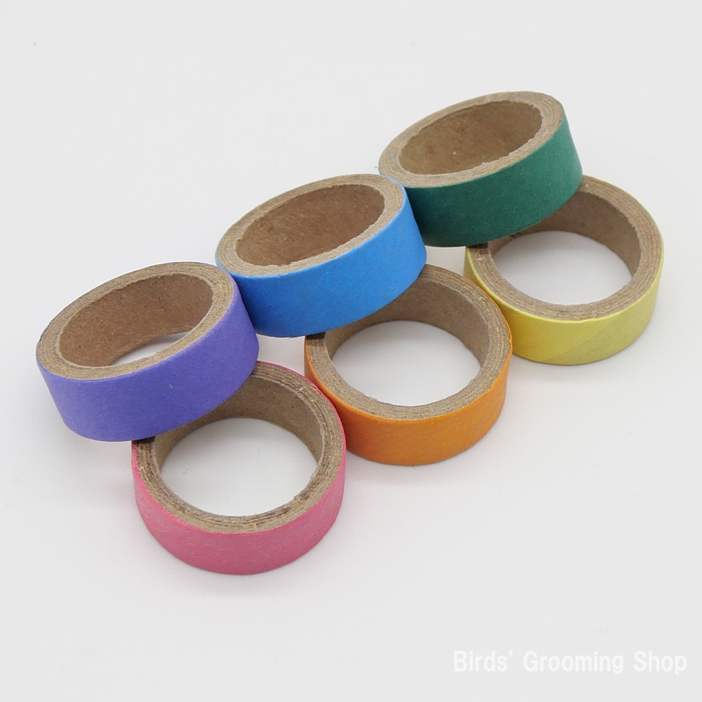 紙リング[S/直径:約2.5cm](10個セット)｜Bird's Grooming Shop
