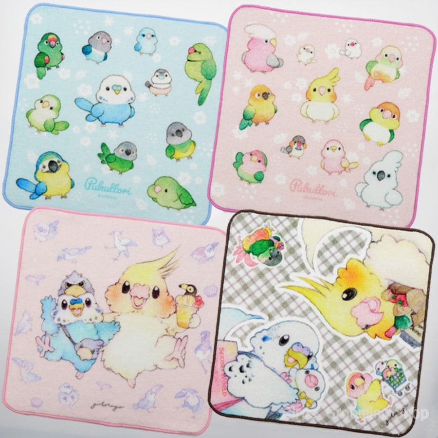 Yourelia様】ハンドメイドオーダー☆犬猫鳥ハリネズミ☆巾着&ハンカチ