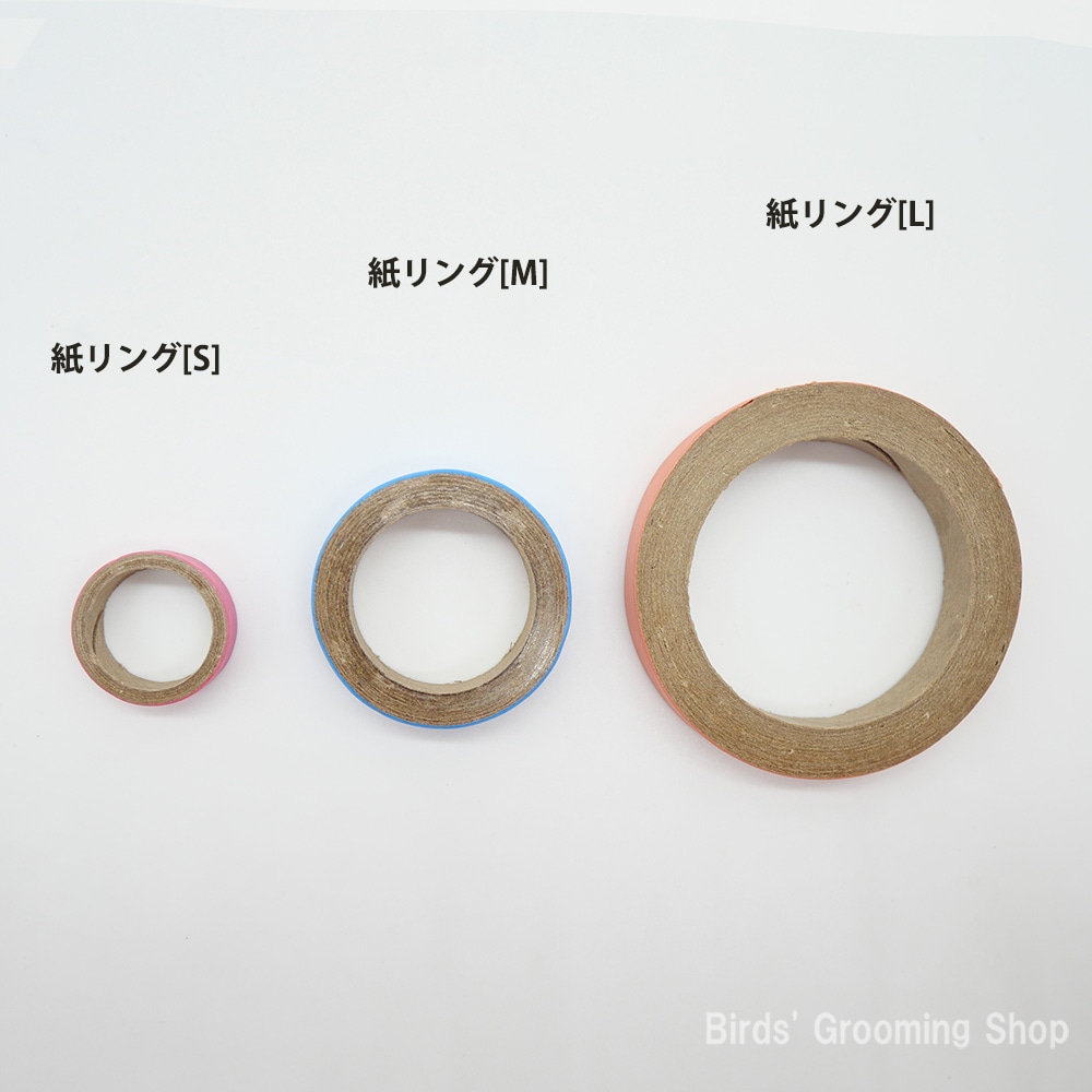 お手頃価格 紙リング[M/直径:約4.5cm](6個セット)｜Bird's Grooming Shop 指輪・リング