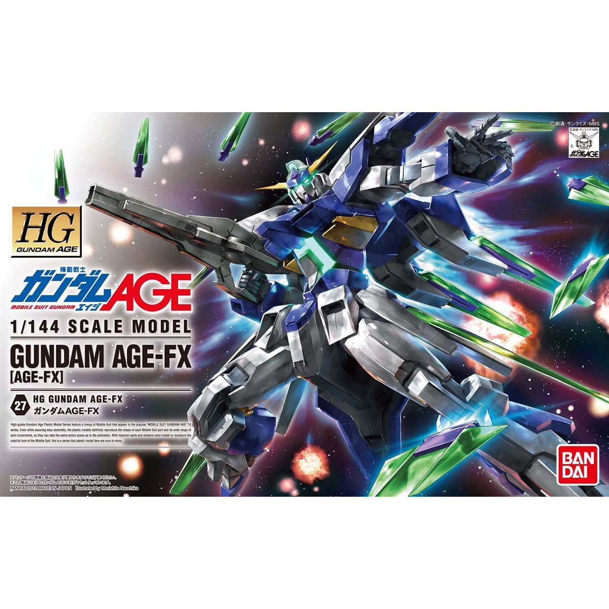 ���� �Х���� HG 1/144 ��ư��Υ������AGE �������AGE-FX �ץ��ǥ�