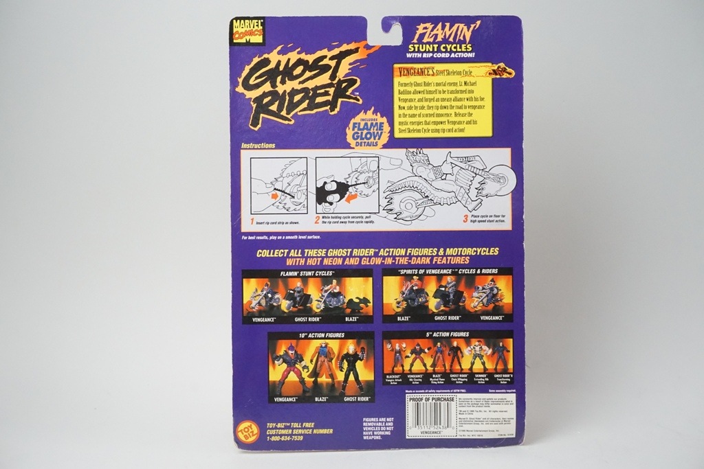 ��� TOY BIZ �ޡ��٥� ���ߥå� INCLUDES FLAM GLOW DETAILS �������ȥ饤���� VENGEANCE 