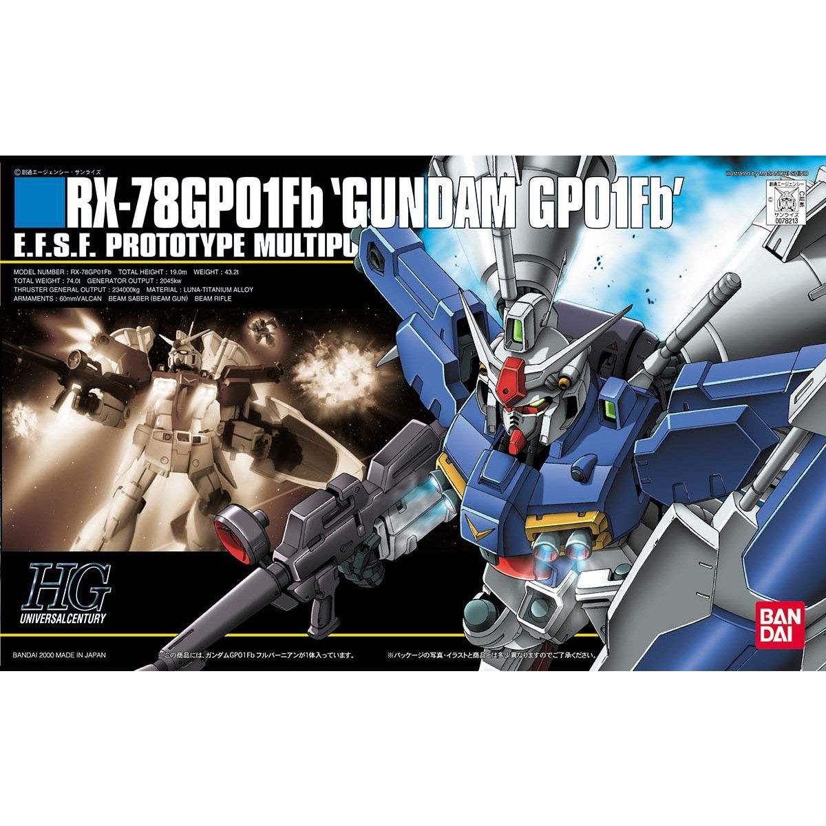 ���� �Х���� HGUC 1/144 ��ư��Υ������0083STARDUST MEMORY ������� GP-01Fb �ץ��ǥ�