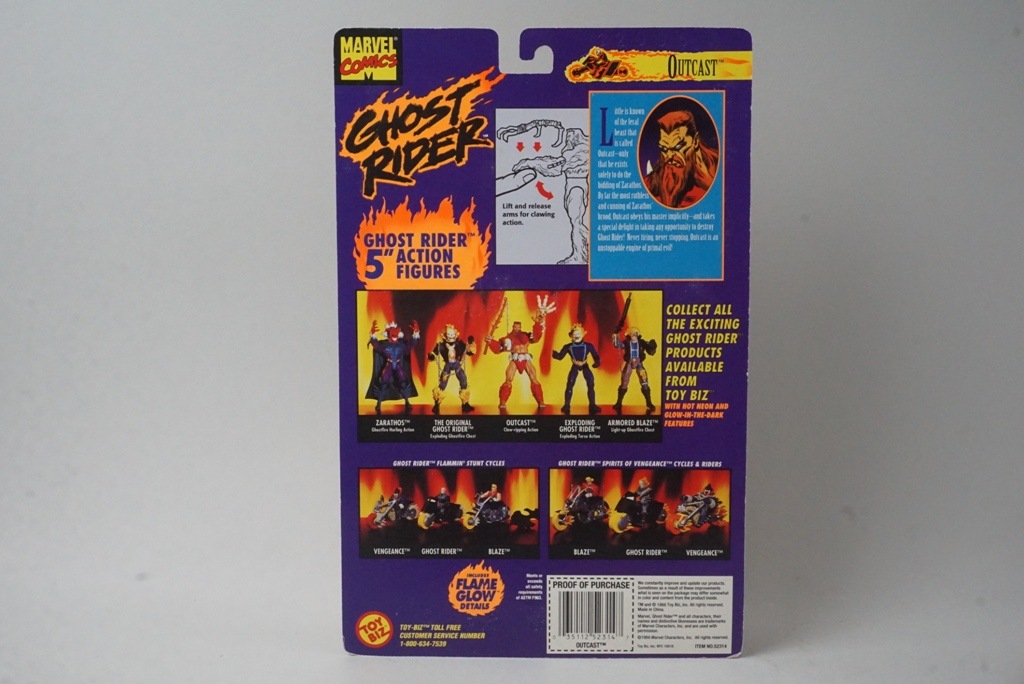 ��� TOY BIZ �ޡ��٥� ���ߥå� �������ȥ饤���� INCLUDES FLAM GLOW DETAILS OUTCAST