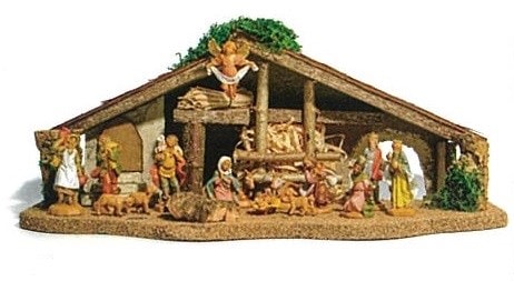 【新品】Fontanini キリスト降誕 （馬小屋と五体セット）クリスマス 伊製 新品】Fontanini キリスト降誕 （馬小屋と五体セット）クリスマス 伊製