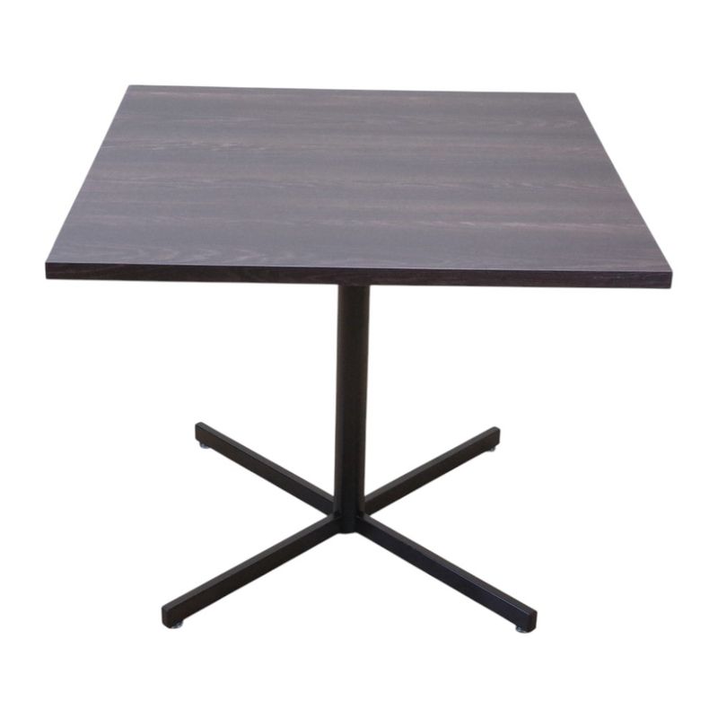 【中古】カフェテーブル W900 D900 H750 ダークオーク ブラウン 角テーブル 木目調 KK7341 中古オフィス家具