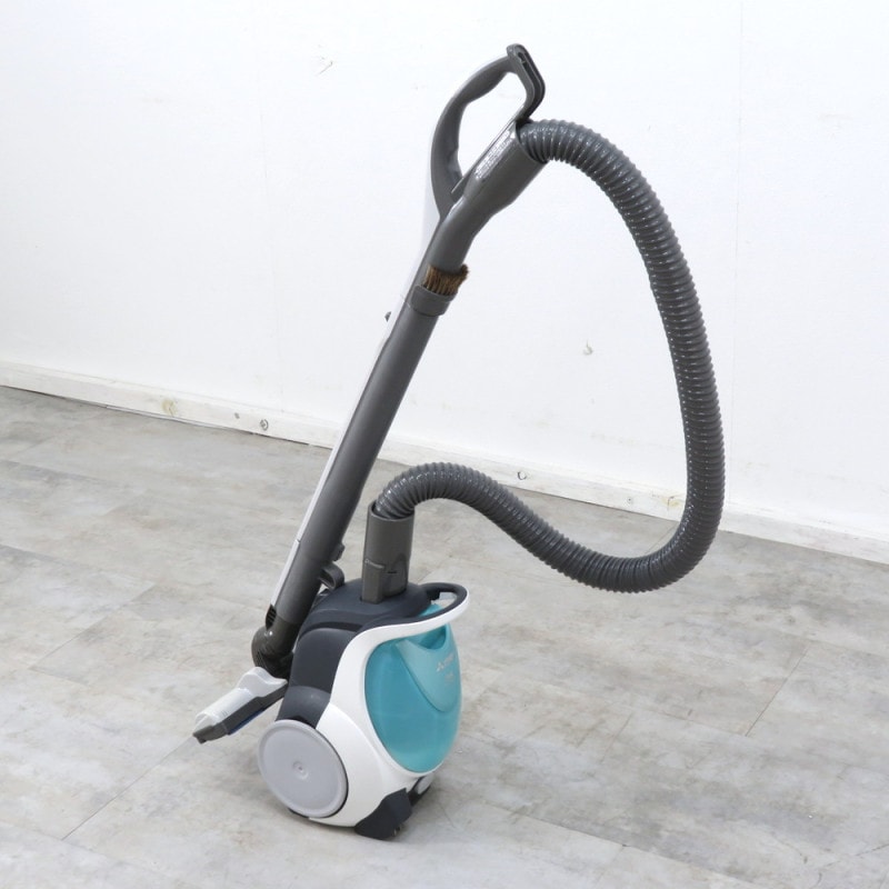 動作確認済 MITSUBISHI 三菱 Be-K ビケイ TC-FXF5J 掃除機 ミルキーブルー 2016年製 紙パック式 軽量 クリーナー YH9408 中古オフィス家電 配送サイズ160