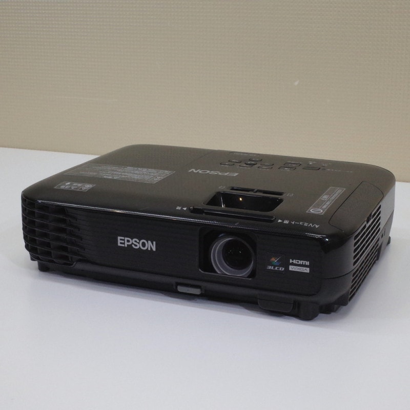 エプソン EPSON EB-W420 プロジェクター ブラック 3000lm HDMI 映像 映写機 投影機 OA機器 持ち運び 会議 KK9613 中古オフィス家電 配送サイズ80