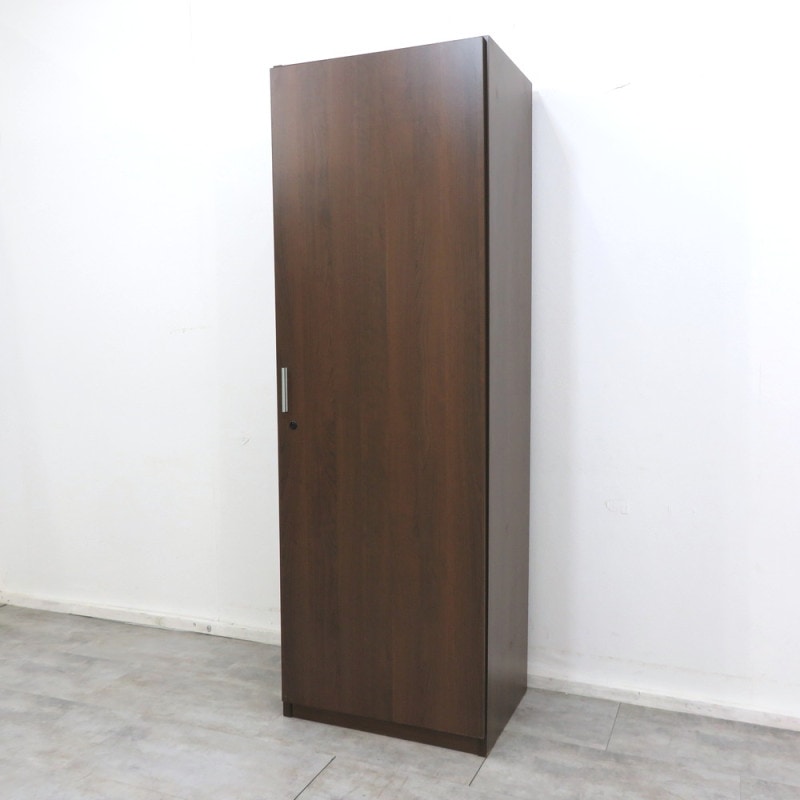 KOKUYO コクヨ S370 MGS37LKP1WN 1人用ロッカー ブラウン ミラー パイプバー 応接室 木目調 役員室 個人ロッカー YH10272 中古オフィス家具 配送サイズ300