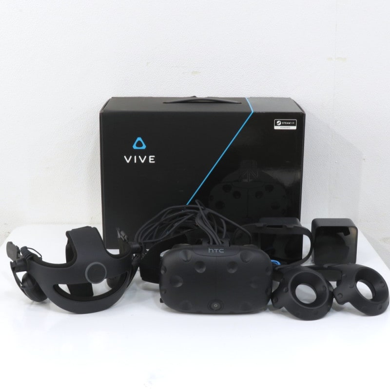 HTC VIVE ヴァイヴ コンシューマーエディション VR ヘッドマウントディスプレイ コントローラー ゴーグル セット VRシステム YH10520 中古 配送サイズ100