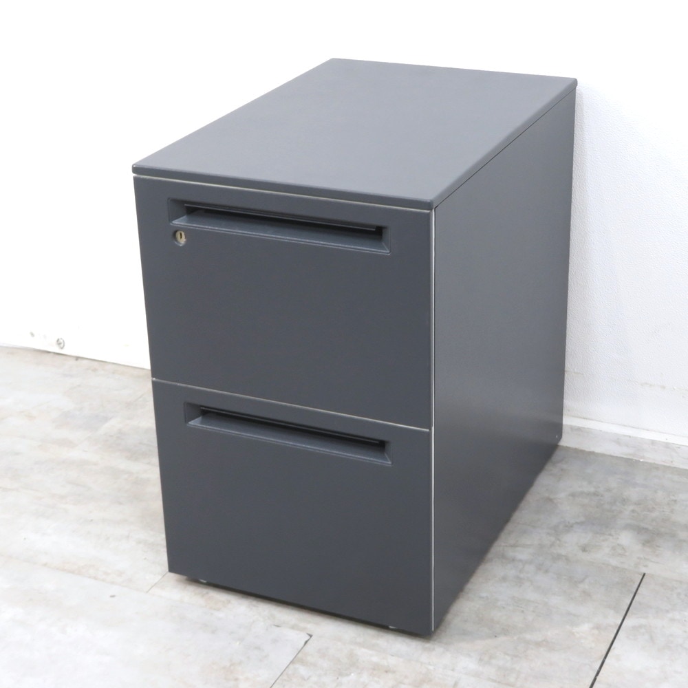 okamura オカムラ DNC1CG Z975 2段ワゴン インクブラック オリジナル