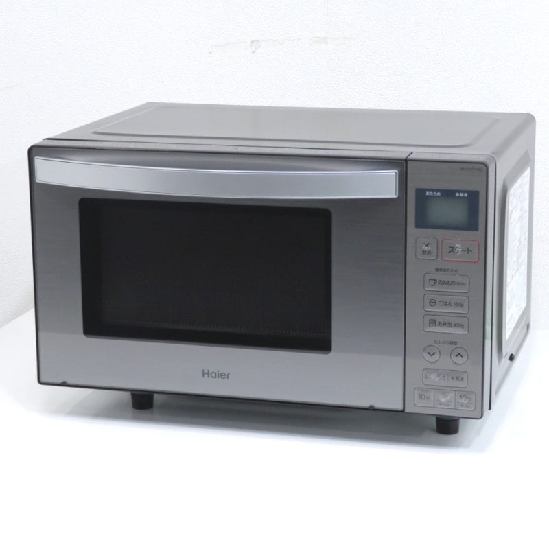 Haier ハイアール JM-XP2FH18G 電子レンジ ブラック 2022年製 フラットテーブル 1人暮らし 温め 調理 料理  YH10904 中古オフィス家電 配送サイズ120