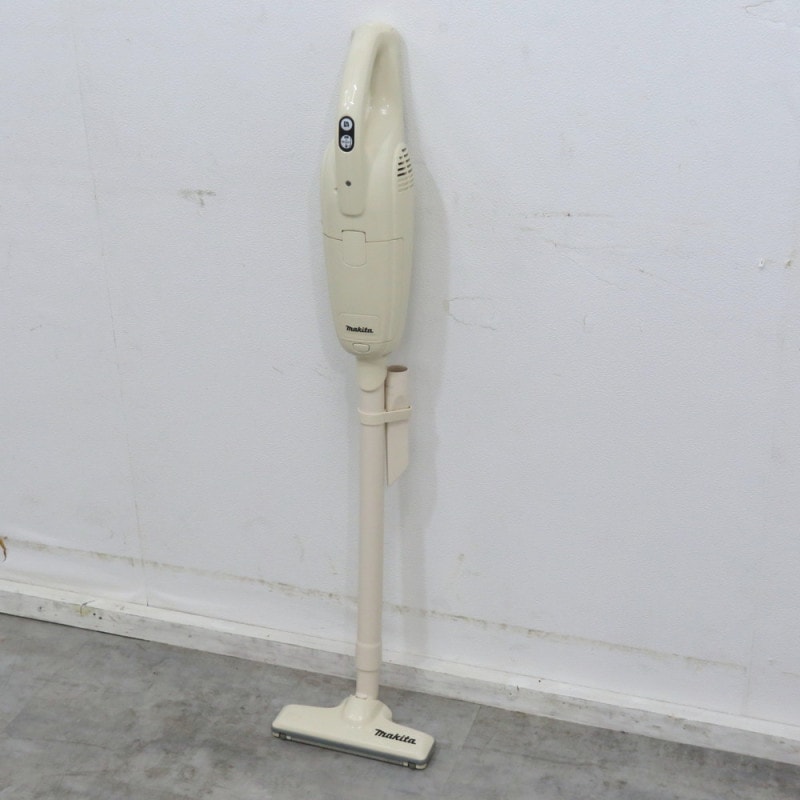 Makita マキタ Li-ion CL104D 掃除機 ホワイト ハンディ コードレス 充電式 アダプター クリーナー 紙パック YH10963 中古オフィス家電 配送サイズ140