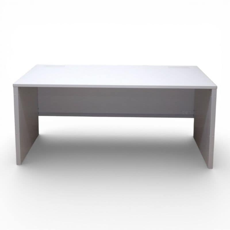 【中古】イナバ オフィスデスク デュエナ ホワイト W1600 D700 H720 DU-FPセット16平 平デスク 事務机 中古 オフィス家具 KK11068