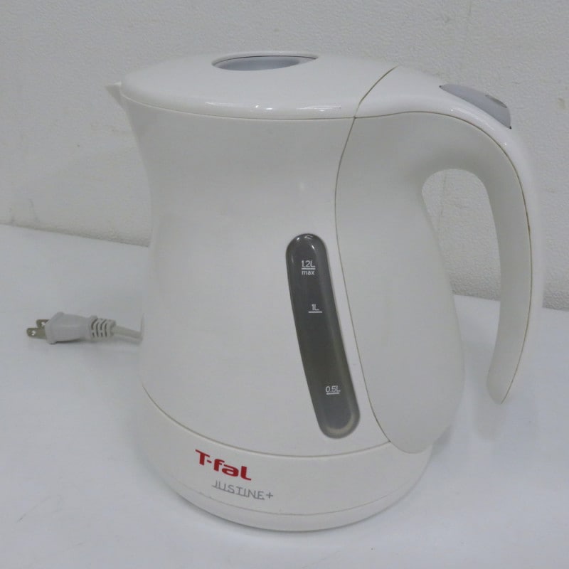 T-fal ティファール KO-34 電気ケトル ジャスティン プラス ホワイト 1.2L シンプル オフィス家電 YH11465 中古オフィス家具 配送サイズ80