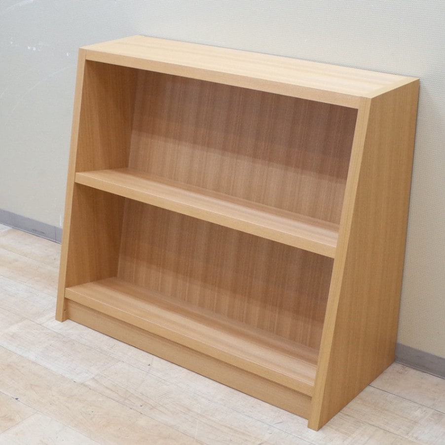 木製収納棚 引き出し2つ付き　ナチュラルウッド　作家物　キャビネット 送料無料】 レモダ 木製キャビネット 2段 扉付き 上置き用 書庫