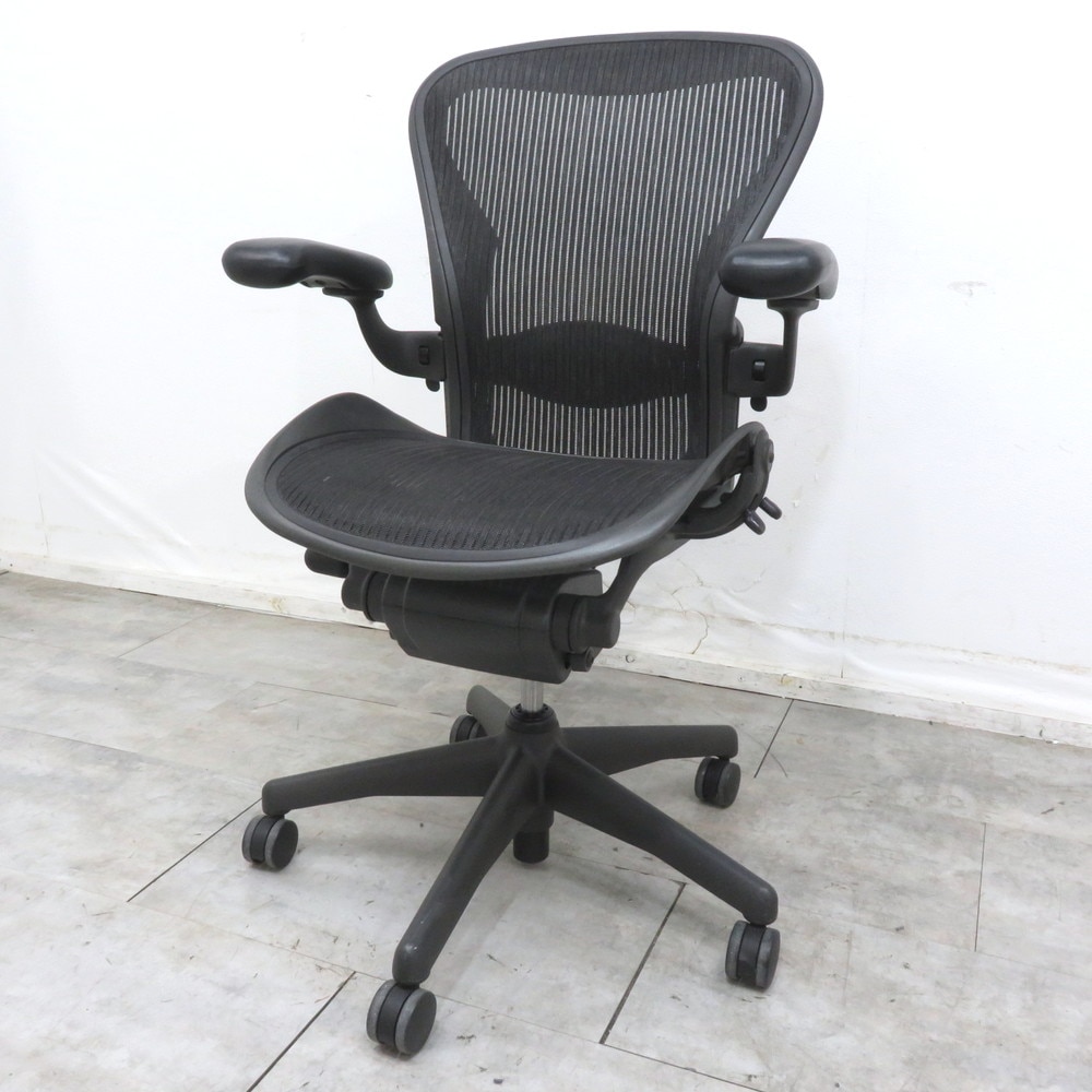 美品】ハーマンミラー セイルチェアブラック 退かさ 黒 オフィスチェア 10