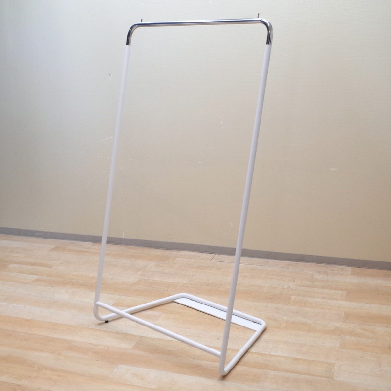 内田洋行 ウチダ コートハンガー ハンガーラック ホワイト ポールハンガー パイプハンガー シンプル 玄関収納 EG12115 中古オフィス家具 配送サイズ350