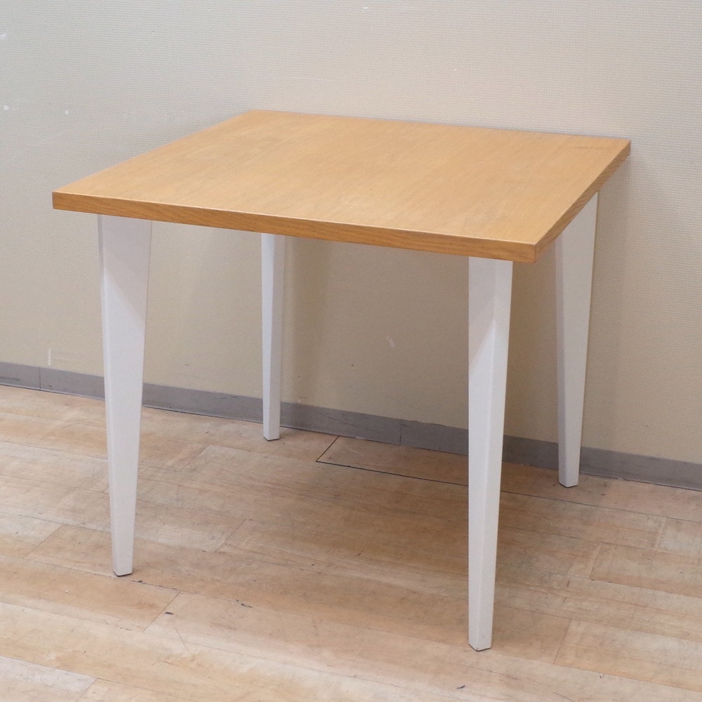 ITOKI】ホワイト角テーブル 75cm カフェテーブル カフェテーブル 四角
