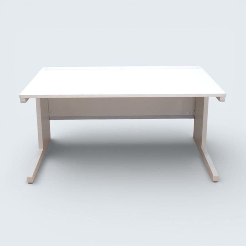 【中古】イナバ 平デスク  DU-FPセット14平 W1400 ホワイト オフィスデスク パソコンデスク 事務机 KK13635 中古オフィス家具