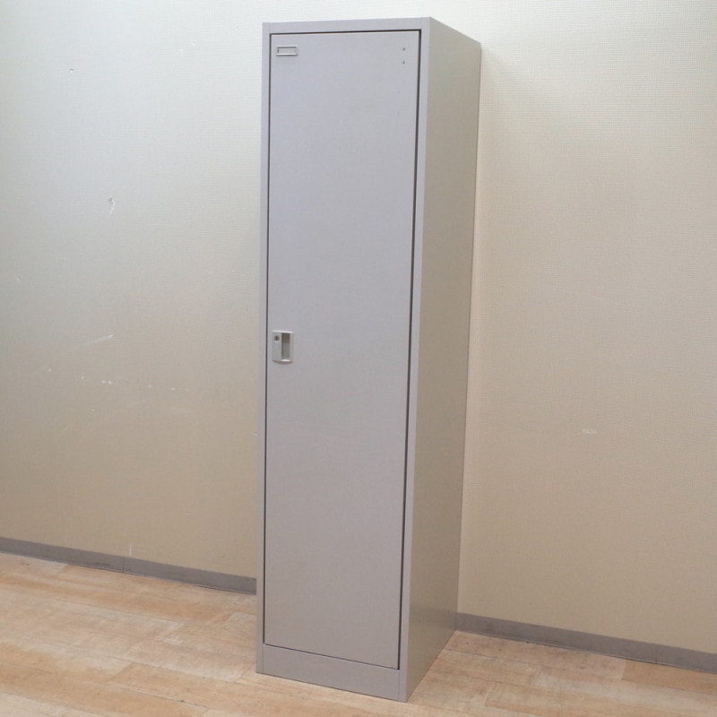 オカムラ okamura 4571FA-Z13 1人用ロッカー ニューグレー 更衣ロッカー 鍵有り 網棚 ハンガーパイプ 更衣室 KK13365 中古オフィス家具 配送サイズ300