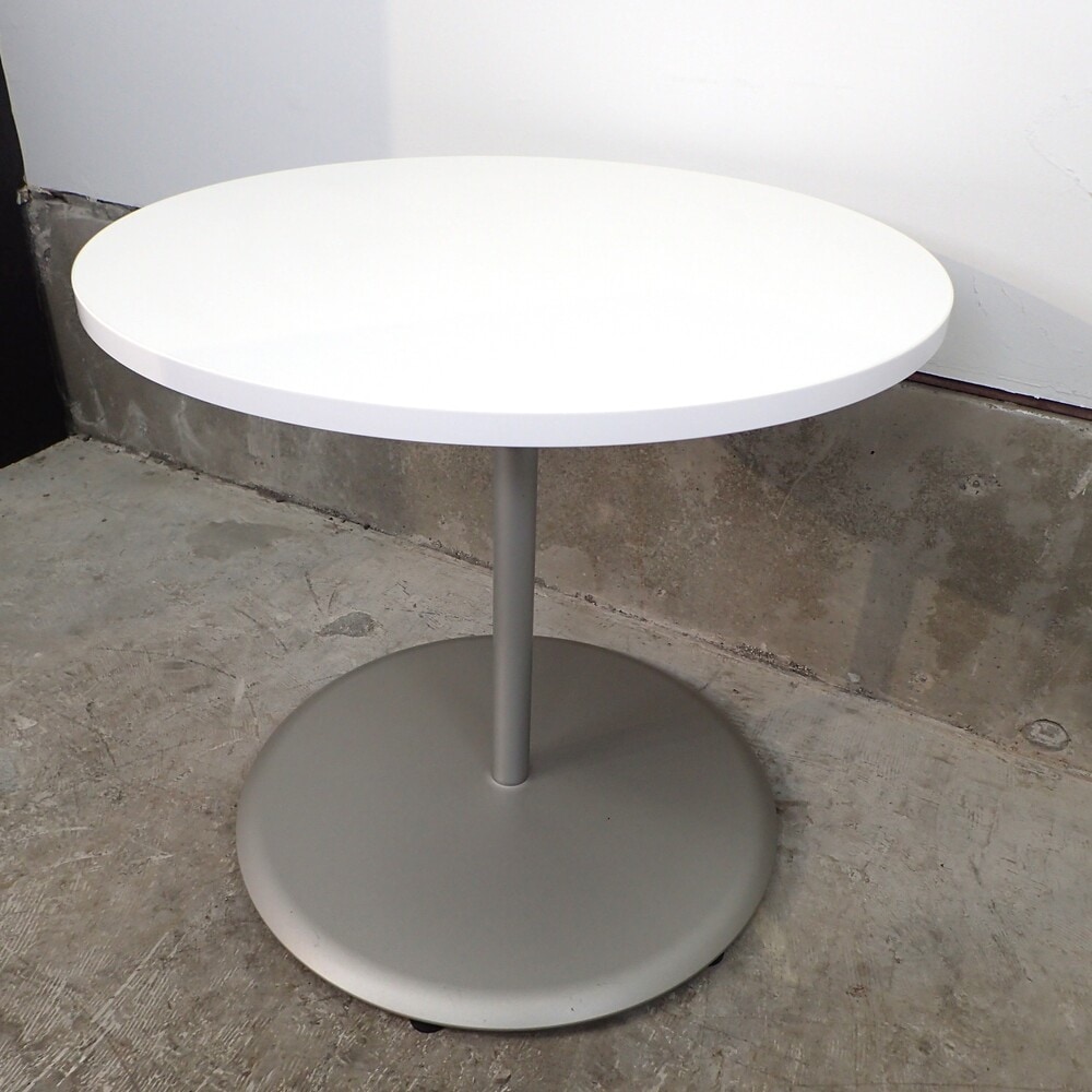 オカムラ Alt Cafeサイドテーブルシンプルモダン ミニデスク美品白