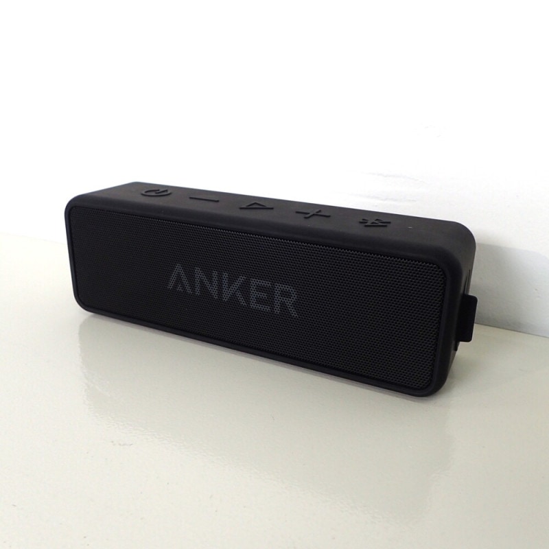 ANKER SoundCore2 スピーカー ブラック ペアリング Bluetooth5.0 防水規格IPX7対応 ハンズフリー通話 OA機器 EG13864 中古オフィス家電 配送サイズ60