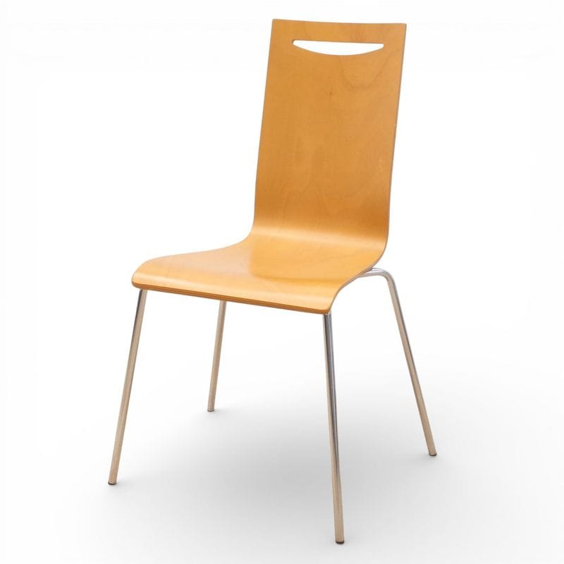 ミーティングチェア ナチュラル ダイニングチェア 木製 休憩室　カフェチェア KK14069 中古オフィス家具 配送サイズ220