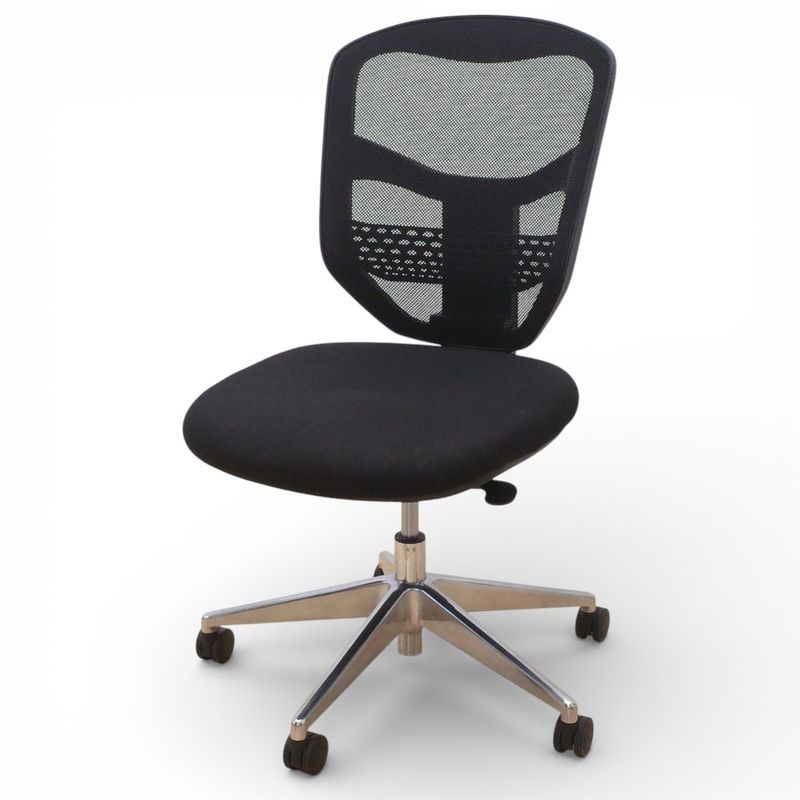 SONGMICS オフィスチェア ブラック 肘無し リクライニング メッシュ KK14065 中古 配送サイズ240