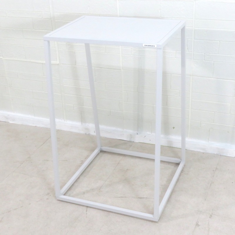 okamura オカムラ GO-DO(ゴド) L981JA ZE18 電話台 ホワイト テレフォンスタンド 受付台 テレホン 荷台 シンプル 手荷物 ワーク YH14230 中古オフィス家具 配送サイズ180