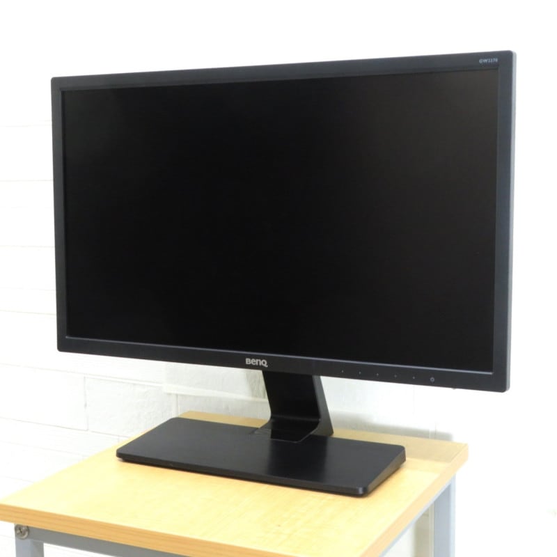 BenQ GW2270-B 液晶モニター ブラック モニターフルHD ワイドモニター 非光沢 液晶ディスプレイ PC OA機器 業務 ワーク パソコン YH14454 中古オフィス家電 配送サイズ140