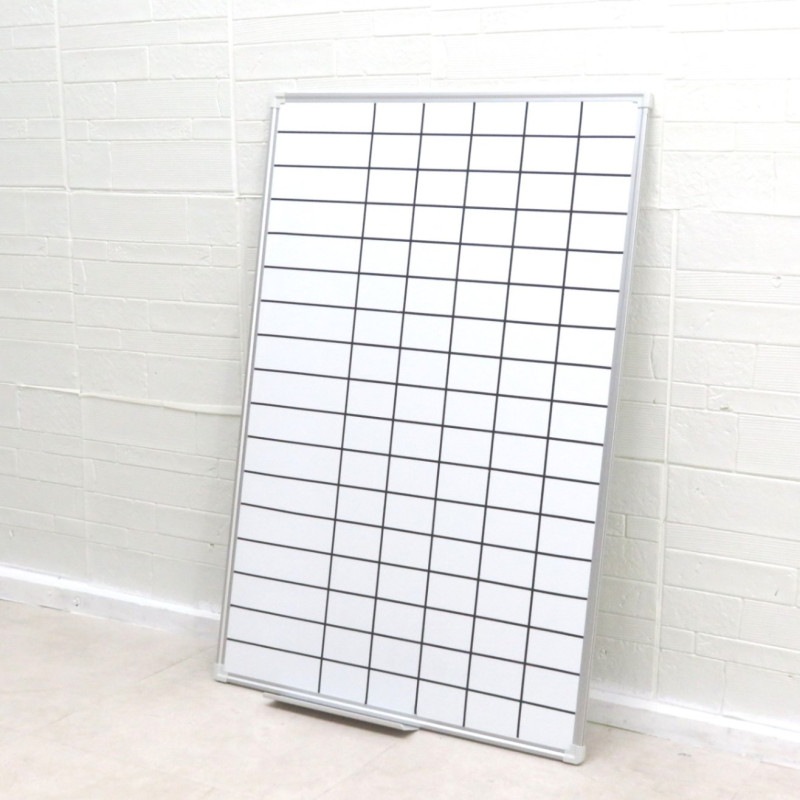 ★プラス 壁掛けホワイトボード PWK-0906SS 予定表 シンプル フック無 白板 枠線後付け(線剥がせます)スケジュール 中古フィス家具