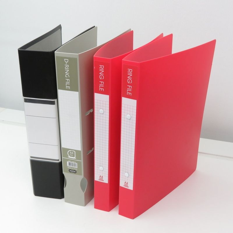 【SALE】新品未使用【4冊セット】OSG-A4SM 背幅伸縮フラットファイル バインダー YH15362 配送サイズ80