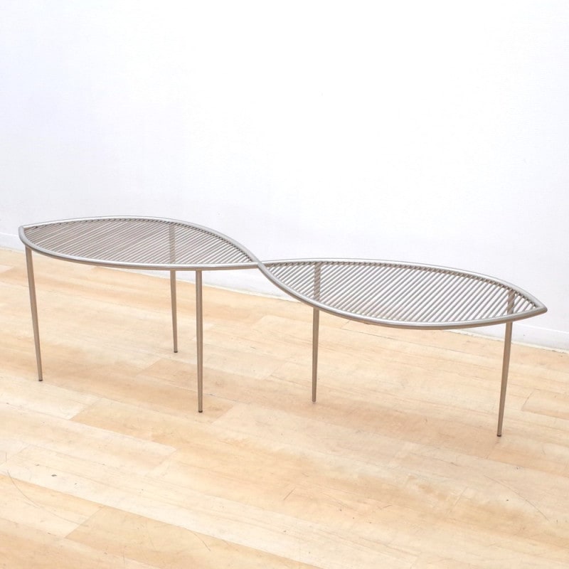 訳アリ Cappellini カッペリーニ RUHS PANCA ベンチ サイドテーブル イタリア クリス・ルース インテリア KK15341 中古デザイナーズ家具 配送サイズ240