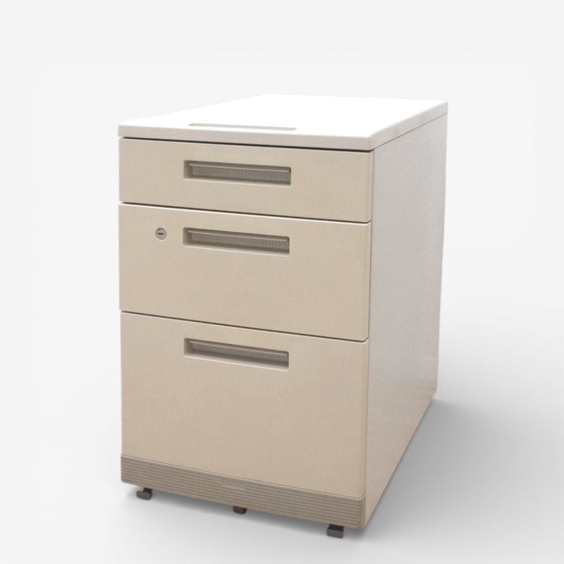 コクヨ 3段デスクワゴン MXシリーズ ニューグレー サイドキャビネット オフィスワゴン KK15728 中古 配送サイズ180 家財おまかせ便