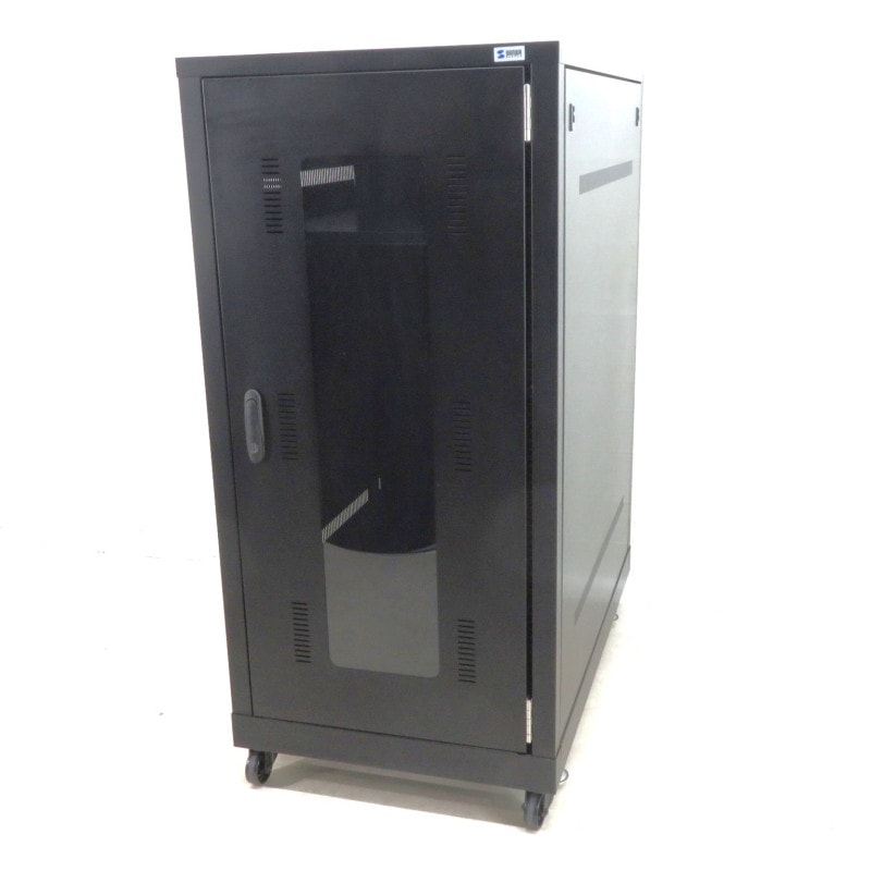 東京23区内送料無料　サンワサプライデスクチェアセット中古【TP04343】 デスクチェア（パソコン・OA・布張り・キャスター・シンプル