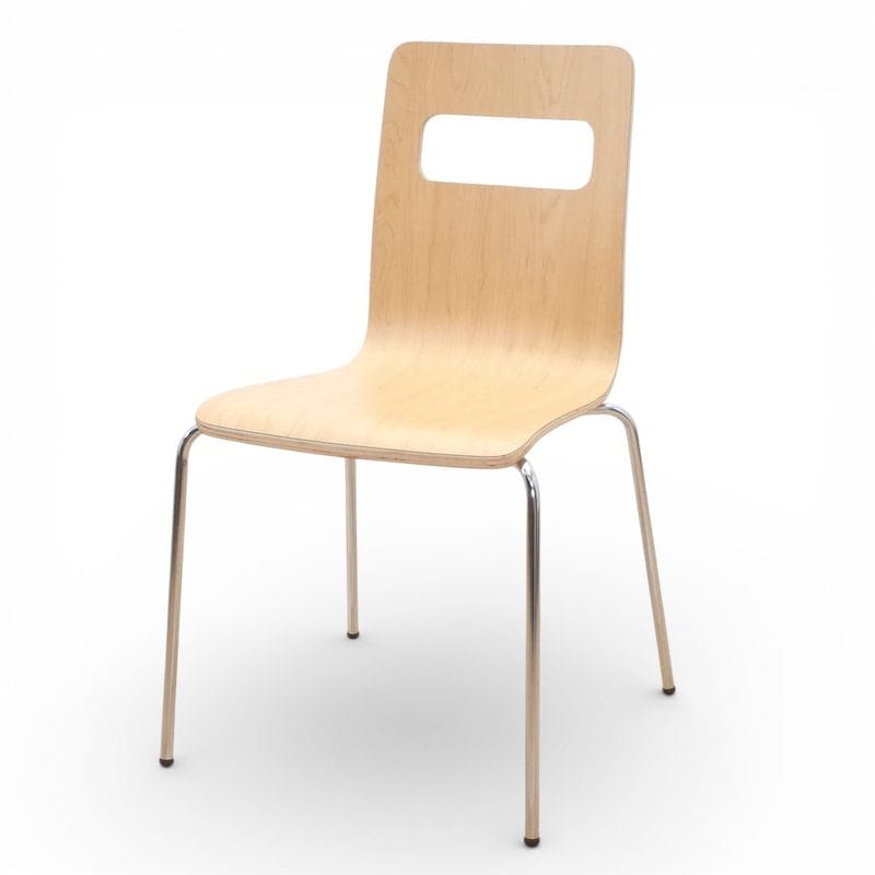 【展示品】 弘益 ALES アレスシリーズ ミーティングチェア ALES-NA ナチュラル 木製 EG16104 中古 配送サイズ200