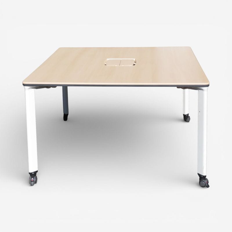 【中古】プラス 対面2名用平デスク ワークテーブル PX-T1212-S WM 多目的システムテーブル ナチュラル AG16703 中古オフィスデスク