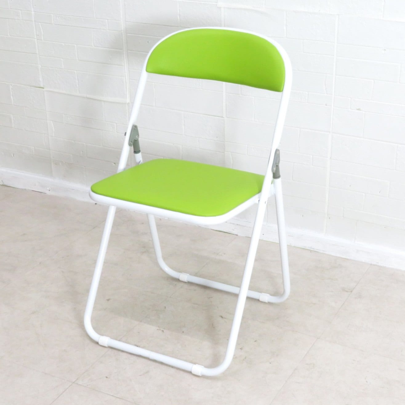 ☆未使用品☆藤沢工業 パイプ椅子 WF-106 グリーン 折り畳み 会議
