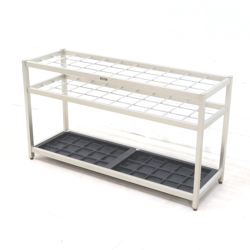 コクヨ KOKUYO 30本 傘立て シルバー  アンブレラスタンド 滴受け 玄関 収納 エントランス スタイリッシュ 施設 シンプル YH16948 中古オフィス家具 配送サイズ200