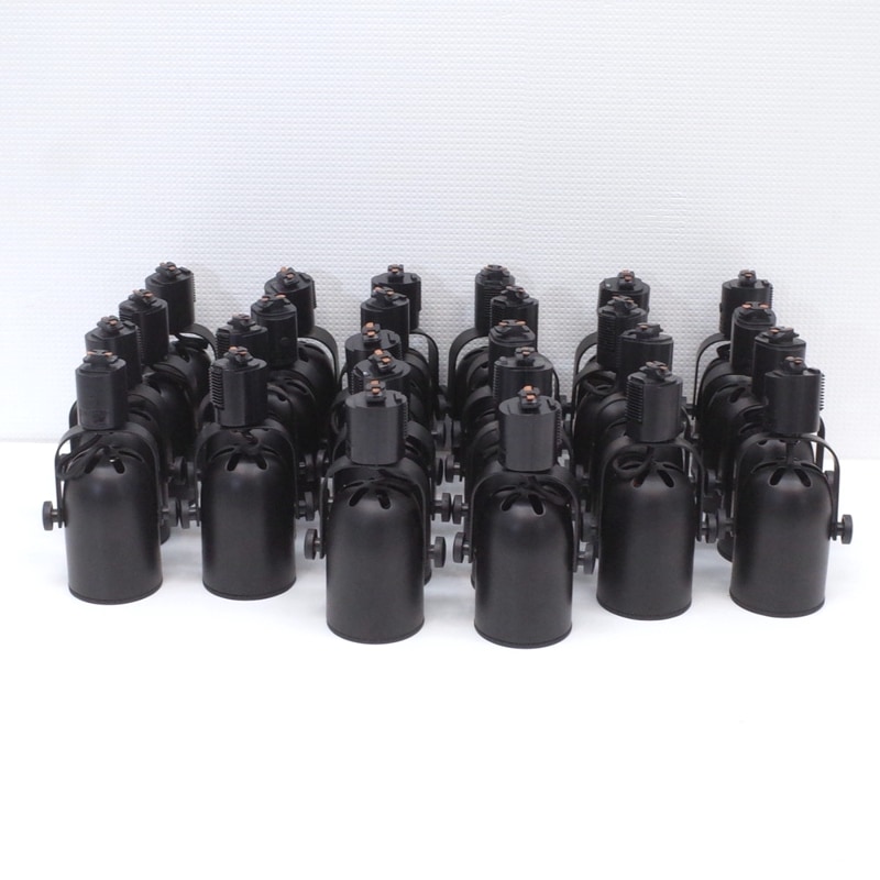 26個セット ビームテック IRODORILUM スポットライト ダクトレール専用 天井照明 ブラック 回転 おしゃれ 展示 セット販売 KK16971 中古オフィス家電 配送サイズ120