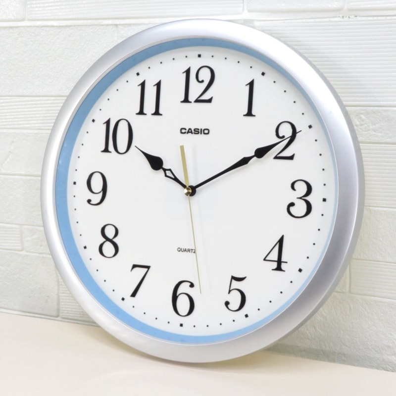 CASIO カシオ クォーツ QUARTZ  掛け時計 ホワイト 時計 クロック アナログ シンプル インテリア オフィス家電 YH16939 中古オフィス家具 配送サイズ100