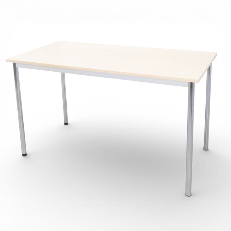 ウチダ 平机 ワークテーブル ST 1000 ナチュラル W1200 D600 H700 作業テーブル 中古 EG17050 配送サイズ300