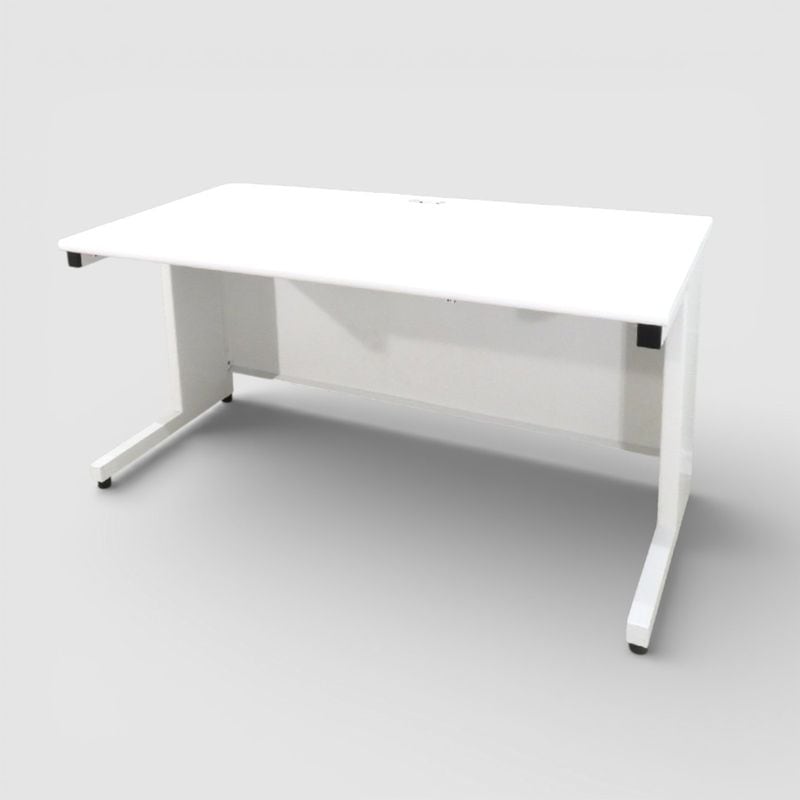 PLUS 平机 W1400 プラス 平デスク SP-T147 【引出し無し】WH ホワイト オフィスデスク YH15567-1 中古 配送サイズ300