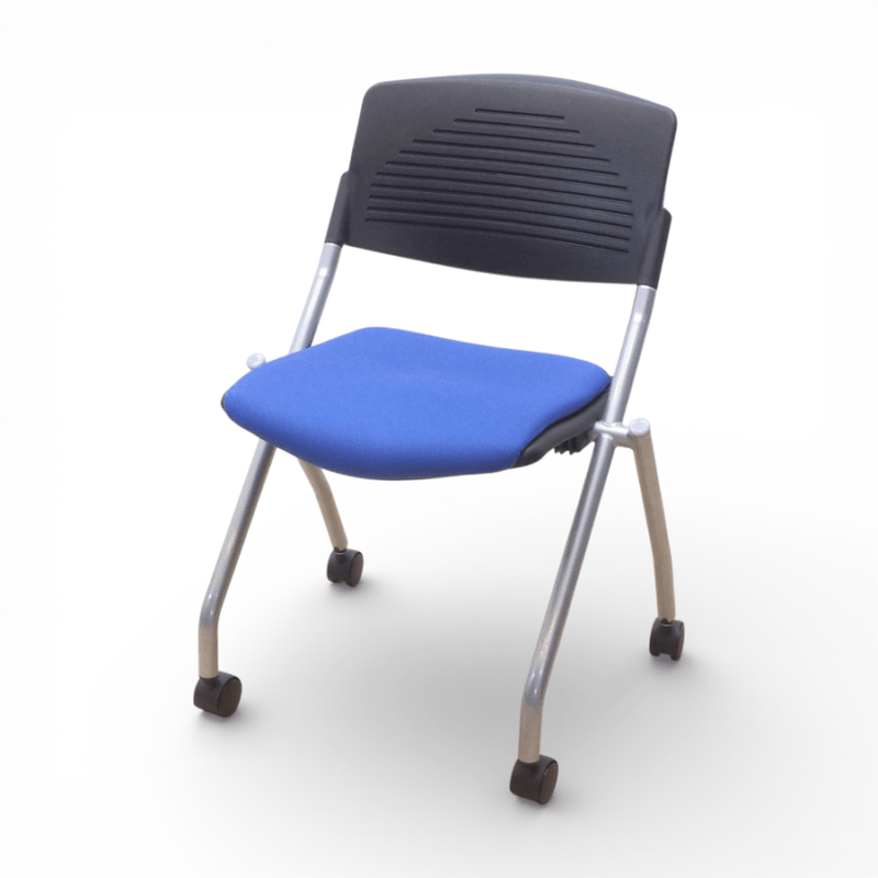 中古】オカムラ ルナ ネスティングチェア 81S1CK FSF1 ブラック 会議