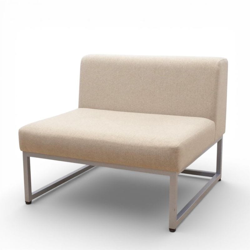 クオン カルト ソファ 肘無 ライトベージュ 幅770 ファブリック  KK17412 中古 配送サイズ240